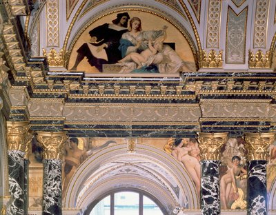 Interior of the Kunsthistorisches Museum, Vienna (detail) by Gustav Klimt